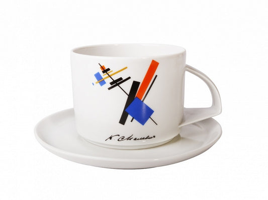 Denge Malevich Çay Fincanı ve Tabağı