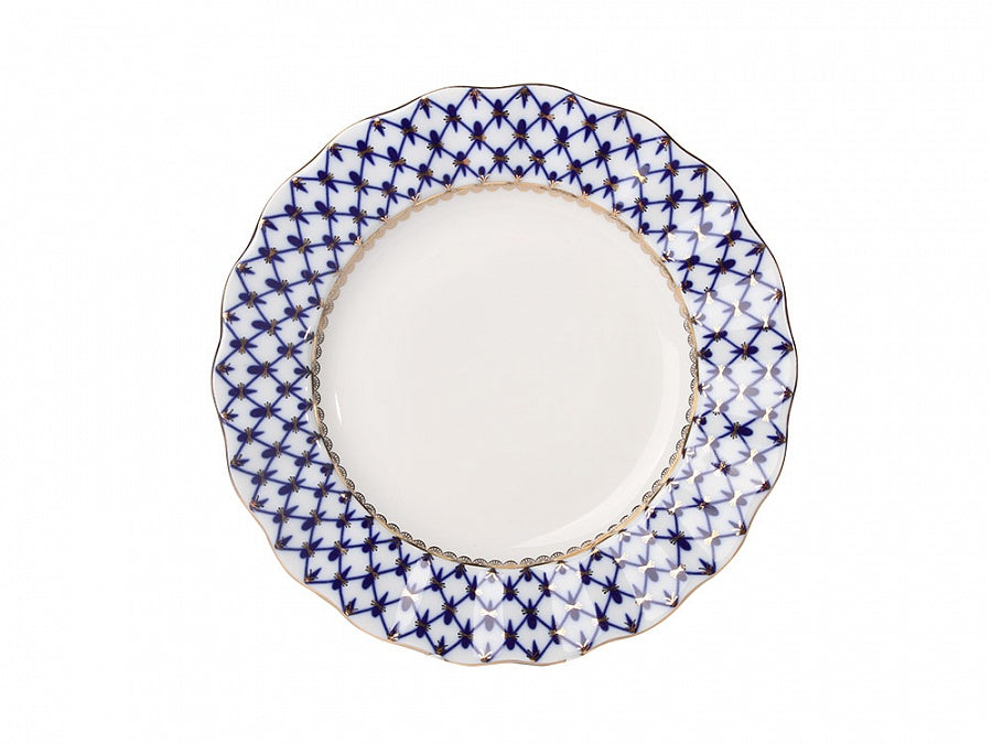 Pasta tabağı 18 cm dalga kenar Lale Cobalt File