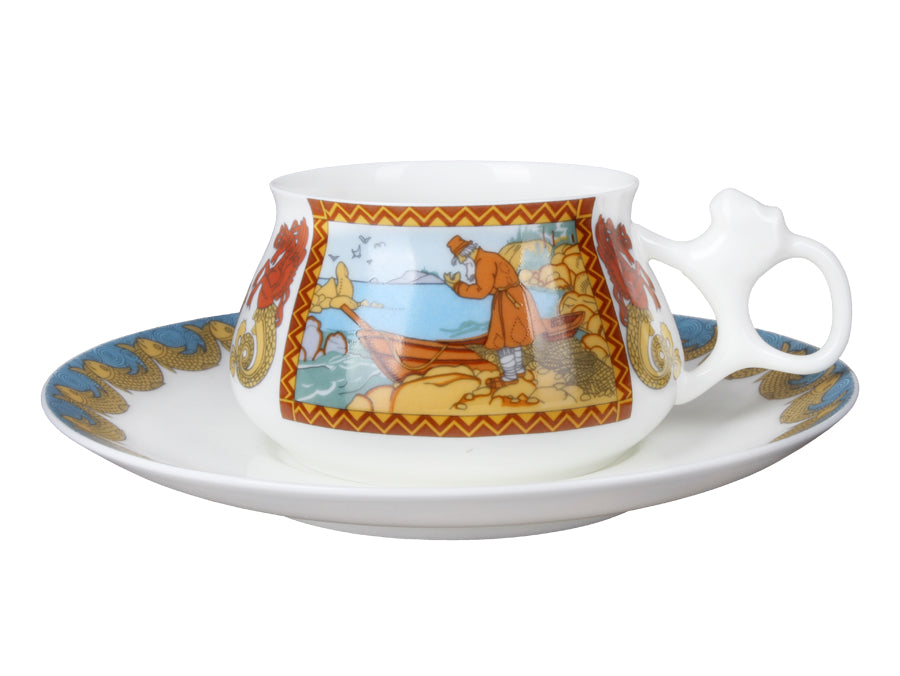 Fincan + Tabak – Bilibina Tale of the Fisherman and the Fish