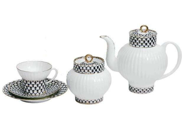 Çay Takımı Dalga Kobalt Net 6/20