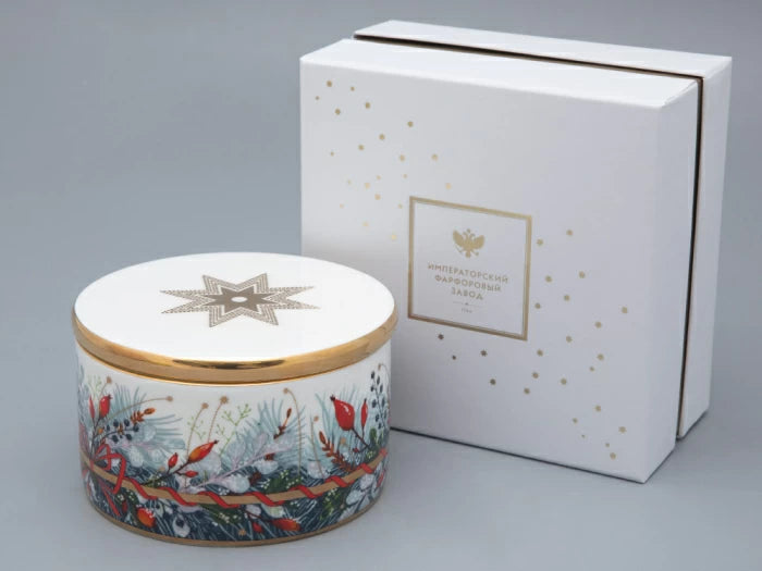 Hediye kutusu şeklinde mücevher kutusu İdil çizimi Kalenda sanatı