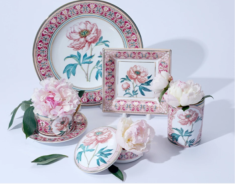 Dekoratif Tabak,27 cm Avrupa Form Şakayık