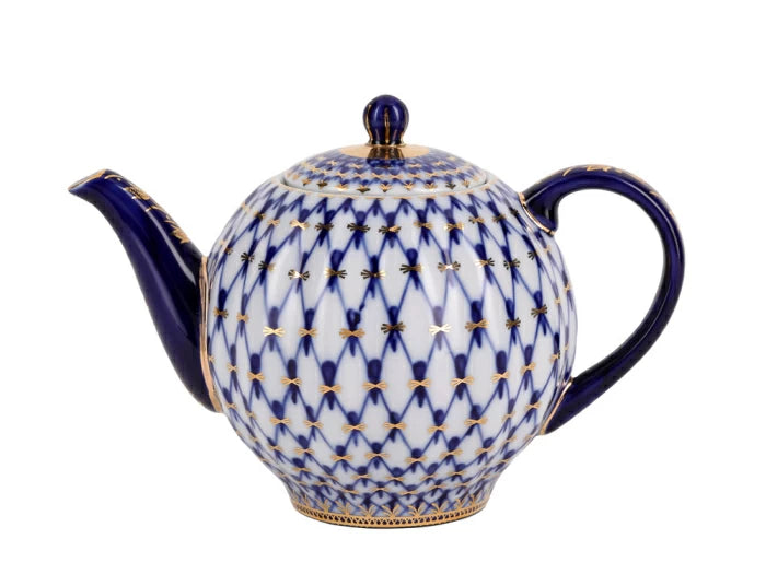 Çay Seti Lale Kobalt Net (Tatlı) 6/20