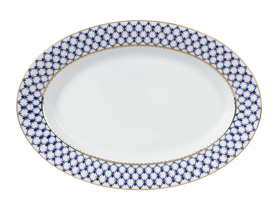 Tabak Oval servis tabağı 350 mm Gençlik Cobalt Net