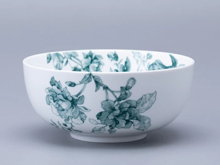 Salata kasesi 160 mm şekilli Oryantal Çizim Monplaisir Yeşil