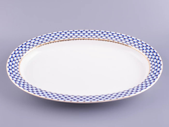 Tabak Oval servis tabağı 350 mm Gençlik Cobalt Net
