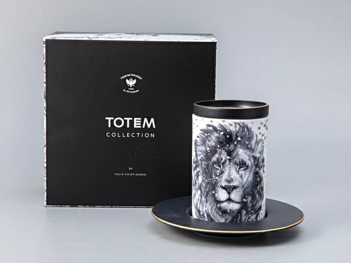 Kupa ve tabak Lion Art