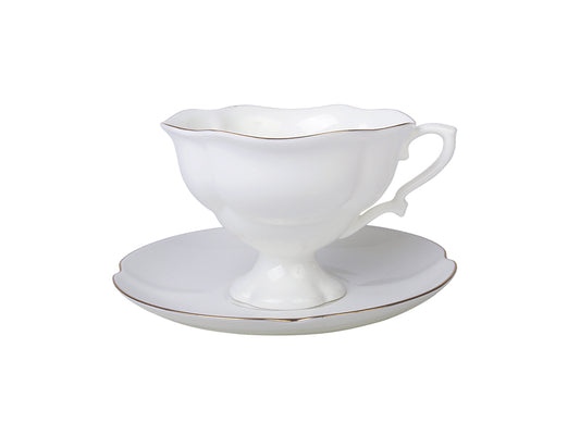 Fincan + Tabak – Katarina Golden Ribbon Tea cup with saucer
