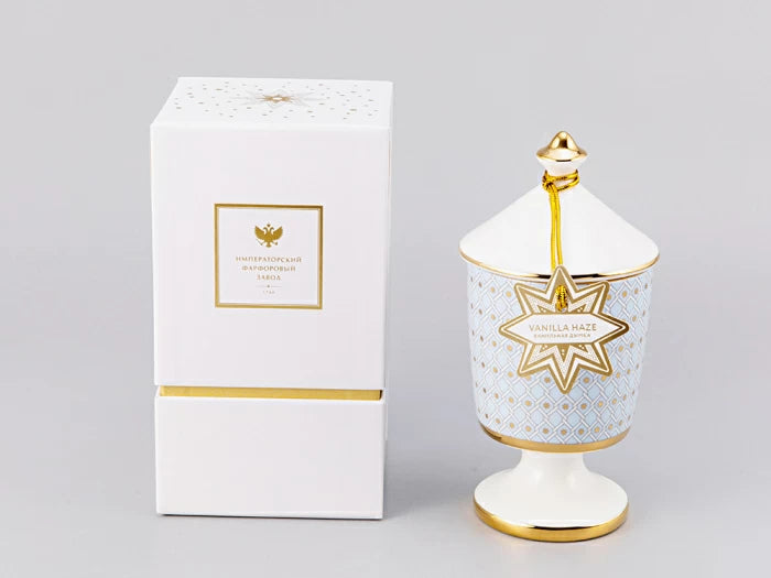 Hediye Seti Mum kokulu desen Azur 2 koku Vanilya Paçuli