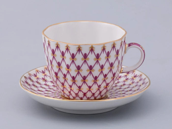 Fincan ve tabak, kahve kalıbı, Lale,