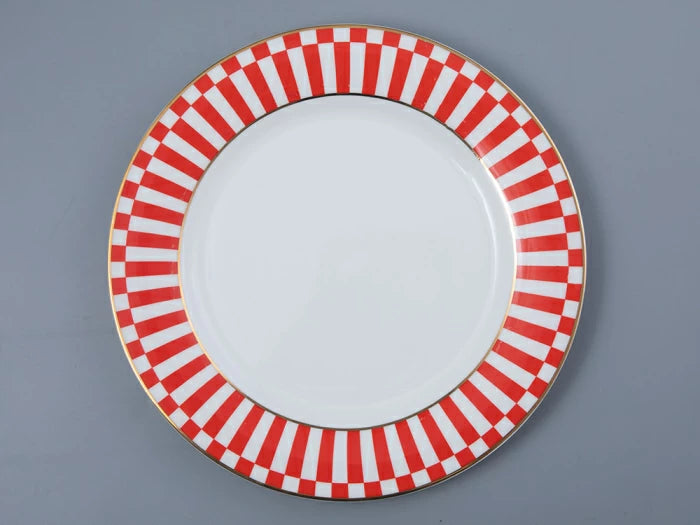 Düz tabak 27 cm. Standart-2 Evet ve hayır (kırmızı)