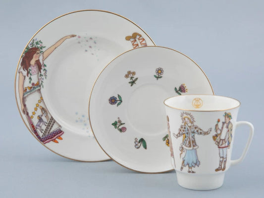 Üç parçalı set 165 ml üniforma Mayıs çizimi Opera The Snow Maiden