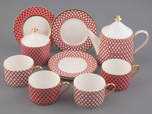 Çay servisi Idyll çizim Scarlett, 4 kişi 10 nesne,