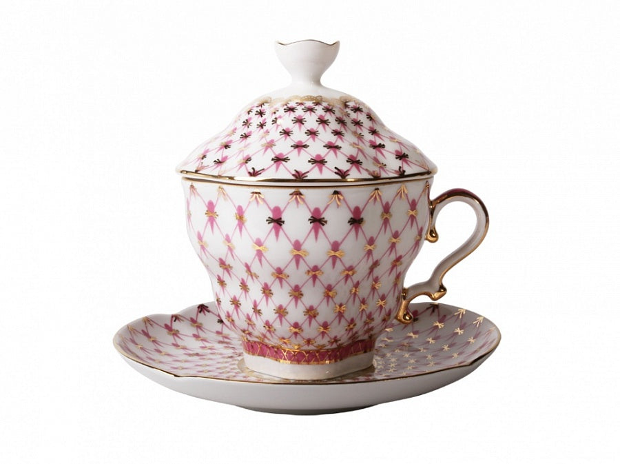 Kapaklı Çay Fincanı ve Tabağı Hediyelik-2 – Maviler 1/3