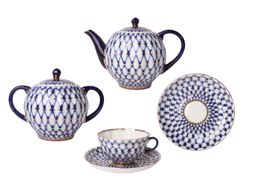 Çay Takımı(Lale Form) cobalt net 6/14