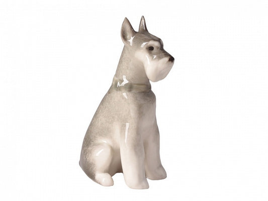 Miniatür Schnauzer Oturur Nora Heykeli