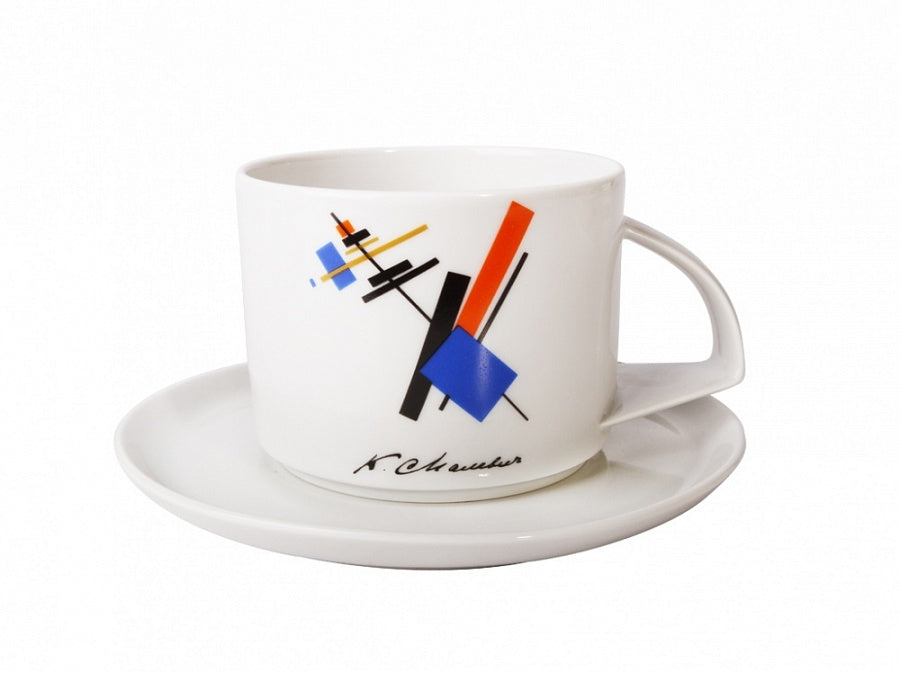 Denge Malevich Çay Fincanı ve Tabağı