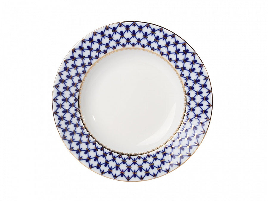 Pasta tabağı 20 cm dalga kenar Lale Cobalt net