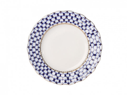 Pasta tabağı 18 cm dalga kenar  Lale Cobalt File