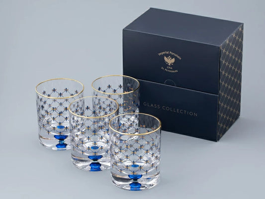 4'lü viski bardağı seti Cobalt net 220 ml