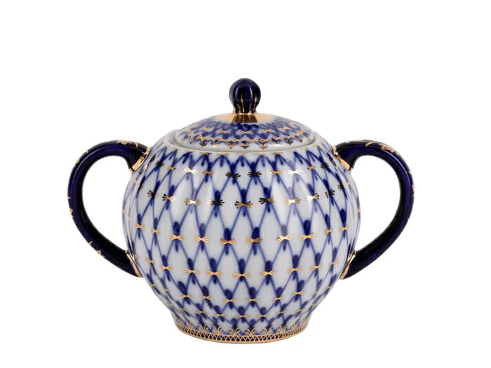 Çay Seti Lale Kobalt Net (Tatlı) 6/20