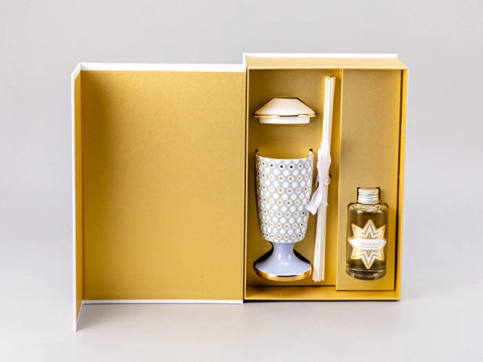 Sanat. 81.30069.00.1 Hediye Seti Aroma Difüzör Desen Azur 1 koku Vanilya Sisi