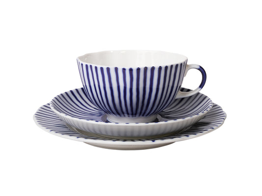 Çay Fincanı ve Tabağı Lale Dalgalanmalar 1/3