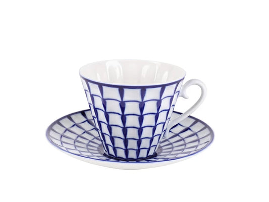 Fincan ve fincan tabağı çay formu Işıltılı çizim Klasik, art.81.286