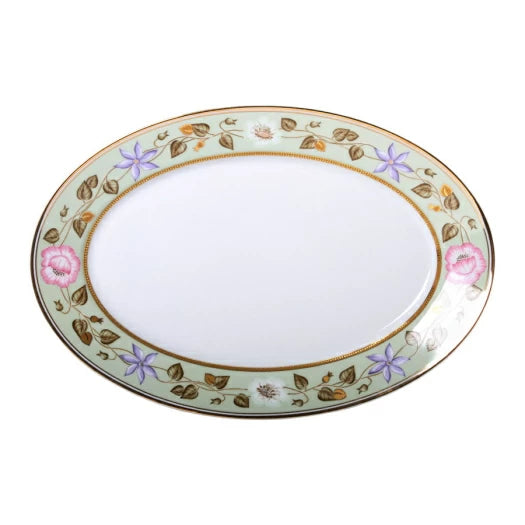 Oval çanak 400*275 mm Avrupa "Yeşim Arka Plan"