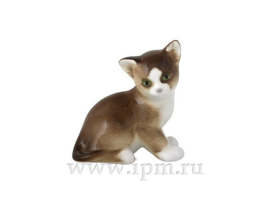 Küçük Boy Paramosha Kahverengi Yavru Kedi Heykeli