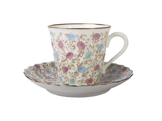 Fincan + Tabak – Twisted Chrysanthemum with Edging