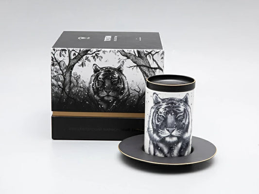 Kupa ve tabak hediye seti Kaplan Sanatı