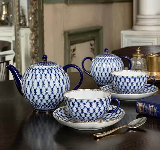 Çay Seti Lale Form Cobalt Net  6/20