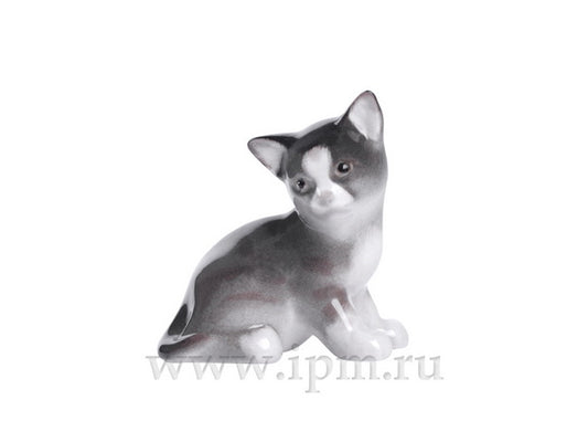 Küçük Boy Paramosha Gri Yavru Kedi Heykeli