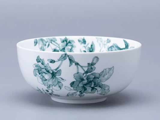 Salata kasesi 160 mm şekilli Oryantal Çizim Monplaisir Yeşil