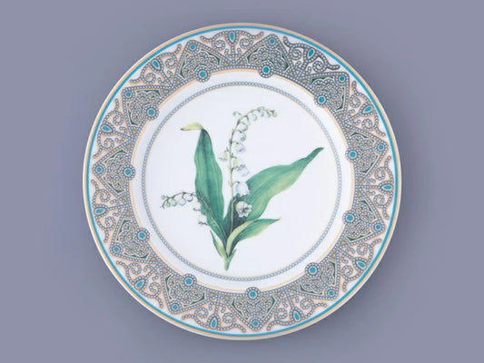 270 mm hediye kutusunda dekoratif tabak, Avrupa şekli, Vadideki Zambak