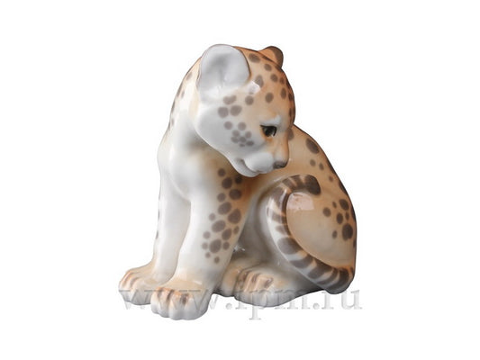 Küçük Leopar Heykeli