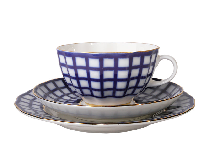 Çay Fincanı ve Tabağı Tulip Lale Quattro 3 Parçalı 1 Kişilik Porselen 1/3
