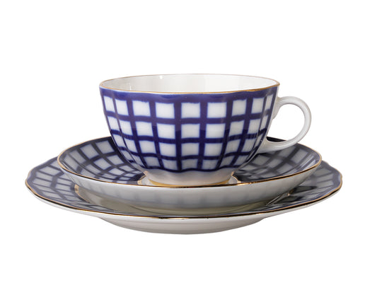 Çay Fincanı ve Tabağı Tulip Lale Quattro 3 Parçalı 1 Kişilik Porselen 1/3