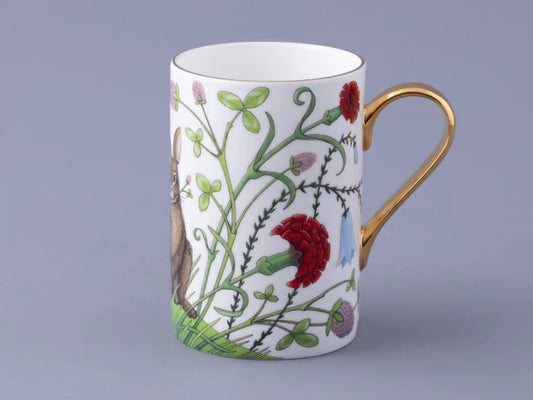 Kupa 400 ml şekilli Idyll çizimi Alice'in Bahçesi