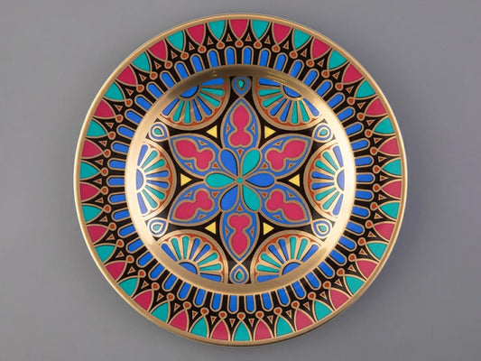 Dekoratif tabak 270 mm Avrupa, hediye kutusunda, Gotik 4