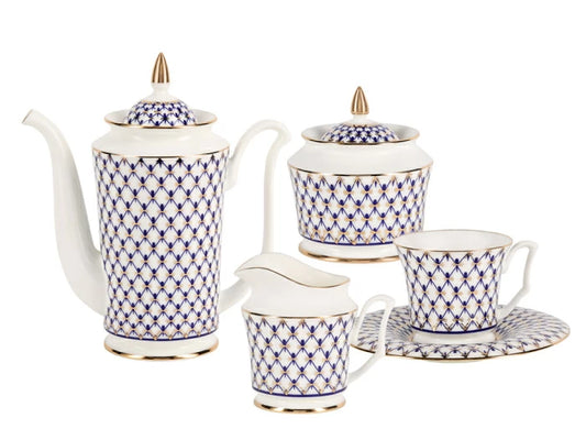Kahve Takımı 6/20 – Julia Cobalt Net | Imperial Porselen