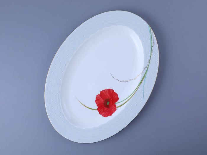 Kayık Tabak 35.5 cm Gelincik Serisi
