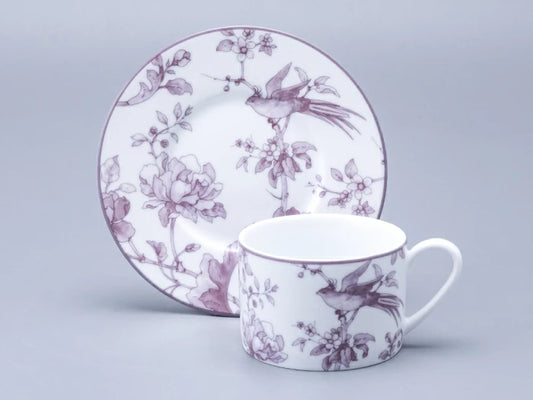 Fincan ve tabak, Solo şekil, Monplaisir Violet