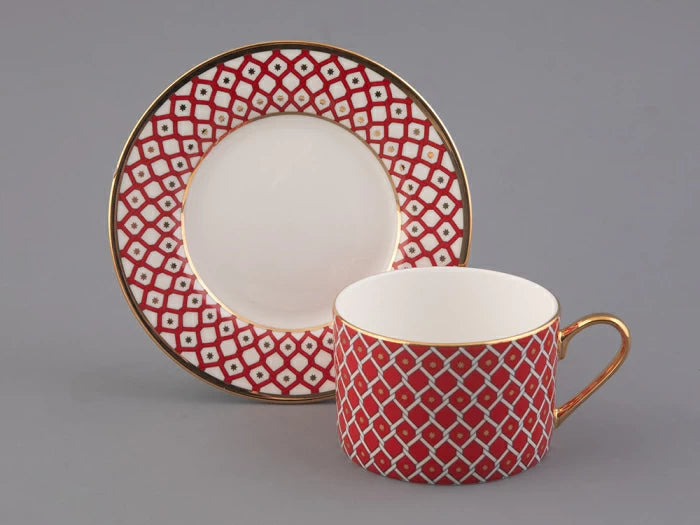 Fincan ve tabak 250 ml şekilli Scarlett 2 art'ın idyll çizimi