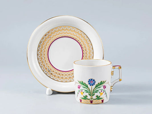 Fincan ve tabak, kahve formu, Cephane deseni, Zamoskvorechye