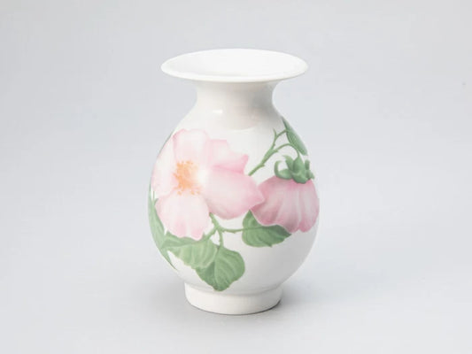 Vazo Huş No6 çizimi Yabani gül