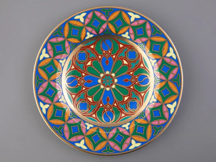 Dekoratif tabak 270 mm Avrupa, çizim Gotik 9