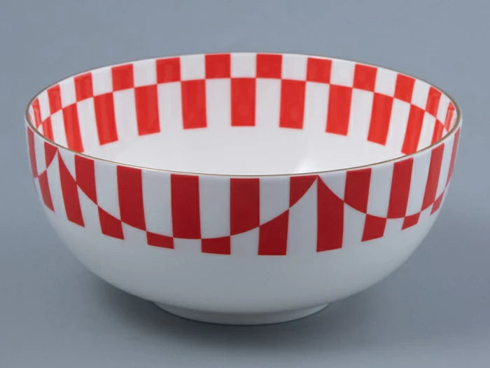 Salata kasesi 160 mm Doğu deseni Evet ve hayır Kırmızı