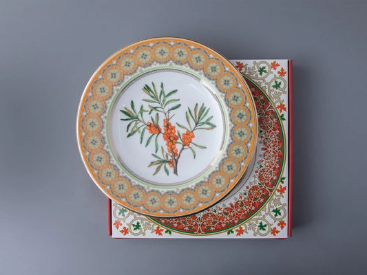 Dekoratif Tabak 27 cm  Avrupa Formi Sibirya Deniz Çiçeği